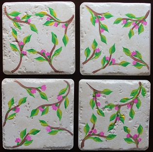 Tile coasters 6
